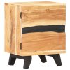 Piqua Bedside Cabinet 40x30x51 cm Solid Acacia Wood