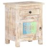 Northdale Bedside Cabinet 40x30x50 cm – Rough Acacia Wood