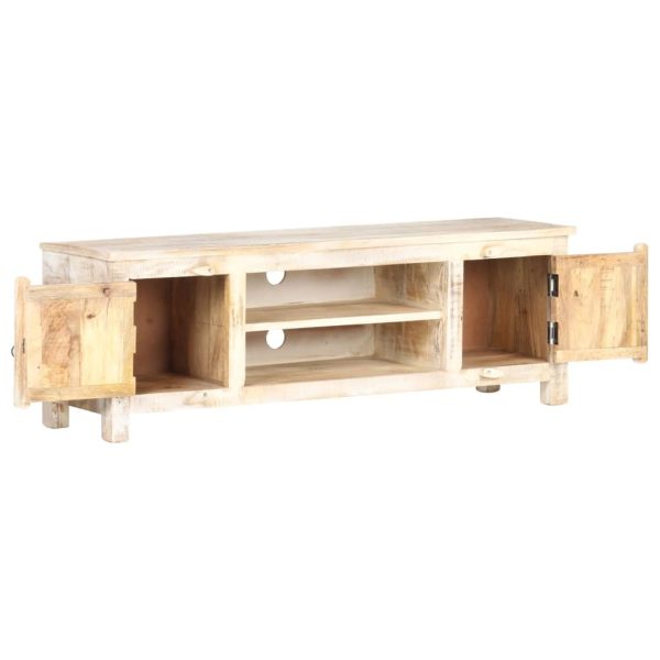 Eustis TV Cabinet 120x30x40 cm – Rough Acacia Wood