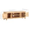 Eustis TV Cabinet 120x30x40 cm – Rough Mango Wood