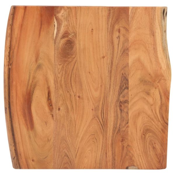 Bar Table Round Rough Mango Wood – 60x60x110 cm, Live Edge Acacia Wood