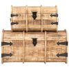 Storage Chests 2 Pieces Solid Mango Wood