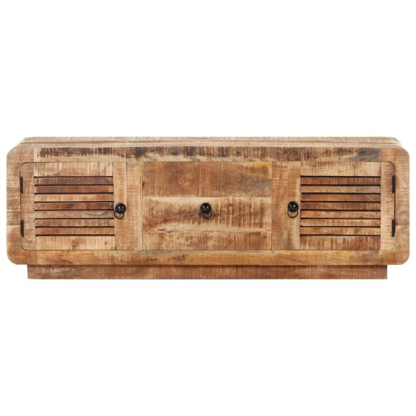 Netley TV Cabinet 120x30x40 cm – Rough Mango Wood