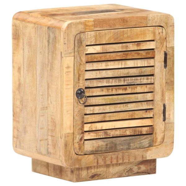 Hull Bedside Cabinet 40x30x50 cm – Rough Mango Wood