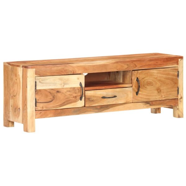 Haslett TV Cabinet 116x30x40 cm Solid Acacia Wood