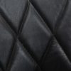 Tub Chair Real Leather and Solid Mango Wood – Black