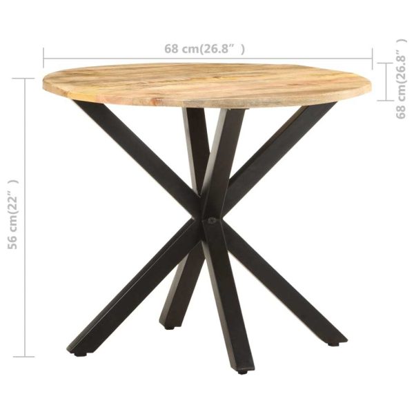 Hingham Side Table 68x68x56 cm – Solid Mango Wood