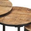 Brislington Side Tables 3 pcs – Rough Mango Wood