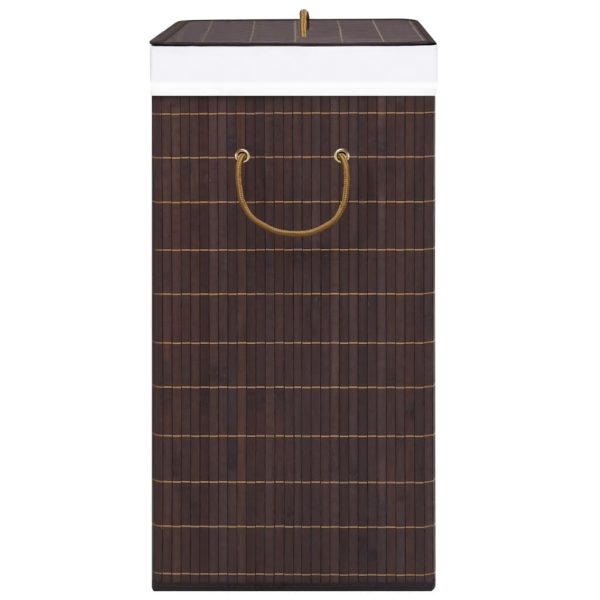 Bamboo Laundry Basket Brown 72 L