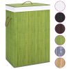 Bamboo Laundry Basket Green