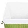 Bamboo Laundry Basket Green