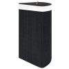 Bamboo Corner Laundry Basket Black 60 L