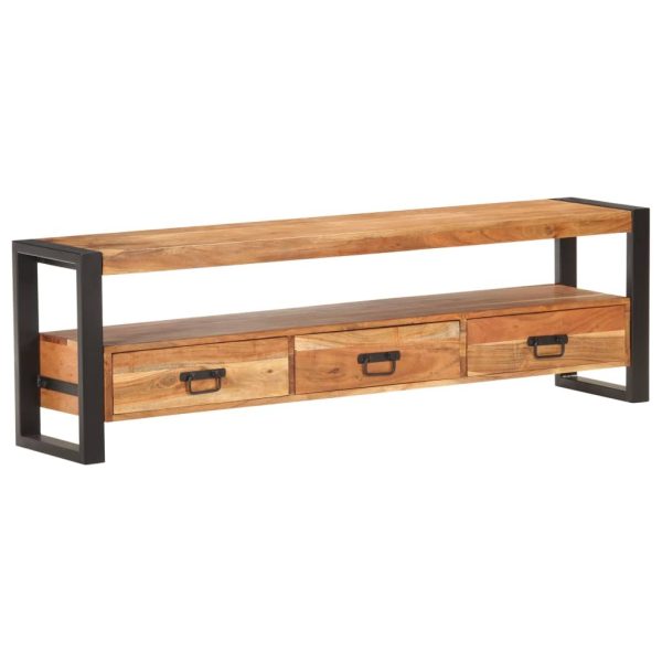 Tokoroa TV Cabinet 150x30x45 cm – 150x30x45 cm, Solid Acacia Wood