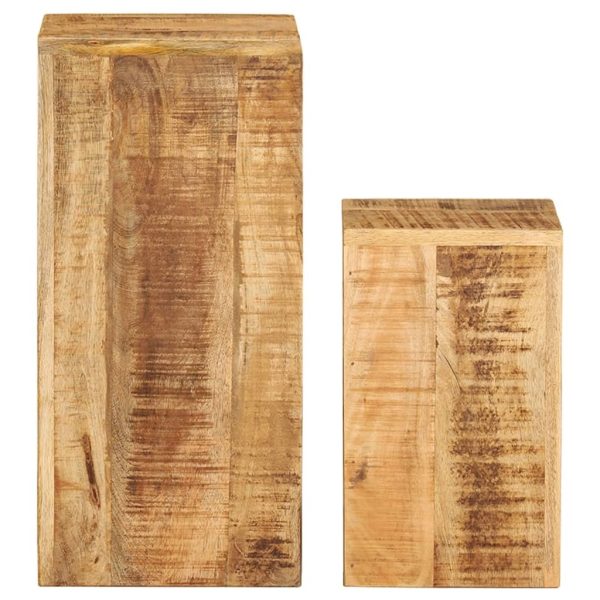 Greensboro Side Tables 2 pcs – Solid Mango Wood