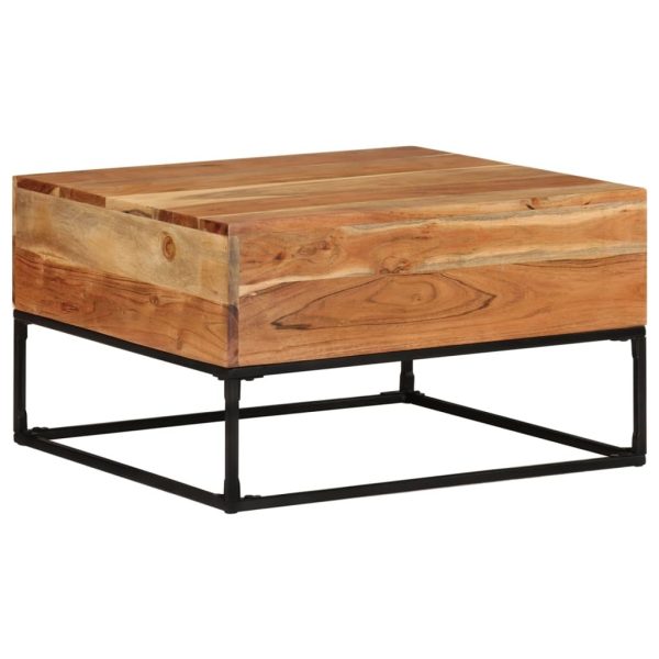 Coffee Table 68x68x41 cm – Solid Acacia Wood