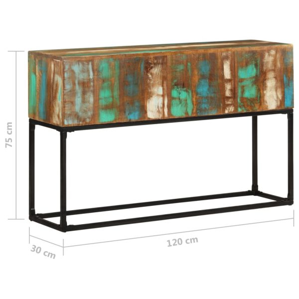 Console Table 120x30x75 cm – Solid Reclaimed Wood