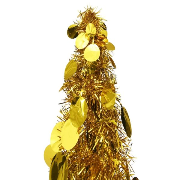 Pop-up Artificial Christmas Tree PET – 150×33 cm, Gold