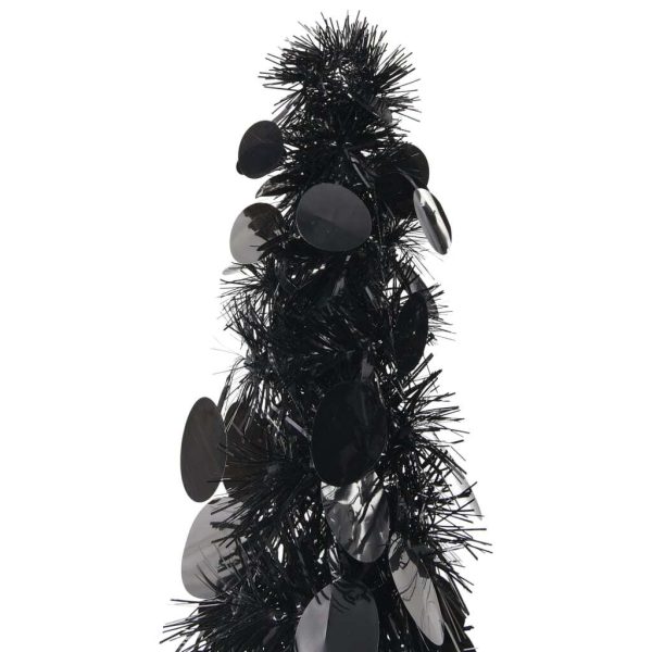 Pop-up Artificial Christmas Tree PET – 120×25 cm, Black
