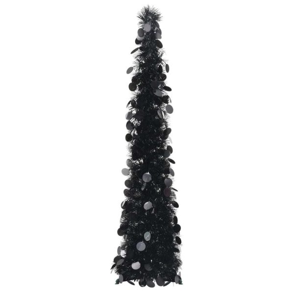 Pop-up Artificial Christmas Tree PET – 120×25 cm, Black