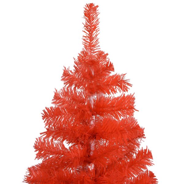 Artificial Christmas Tree with Stand PVC – 150×75 cm, Red
