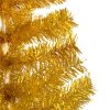 Artificial Christmas Tree with Stand PVC – 150×75 cm, Gold