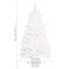 Artificial Christmas Tree Lifelike Needles White – 90×50 cm