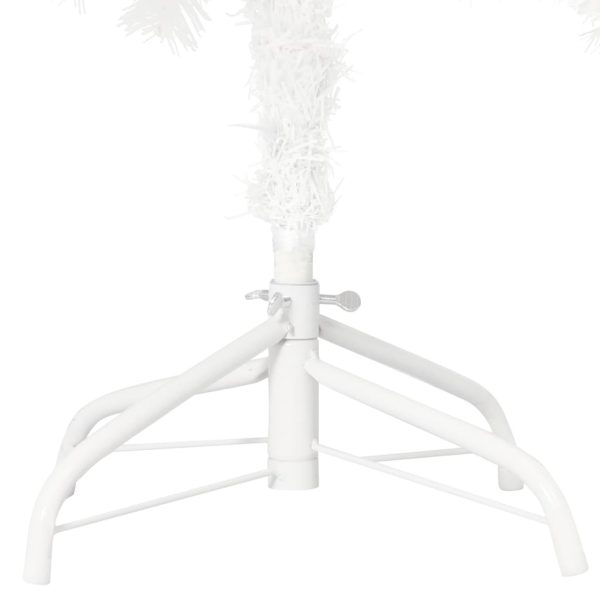 Artificial Christmas Tree Lifelike Needles White – 210×105 cm