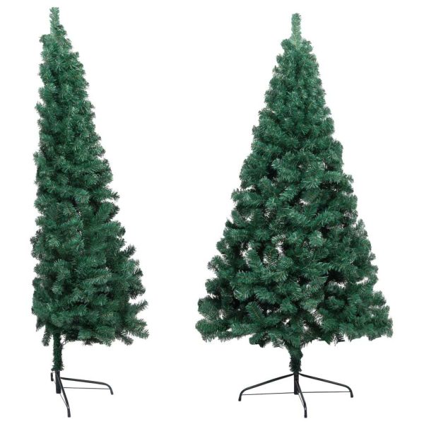 Artificial Half Christmas Tree with Stand PVC
