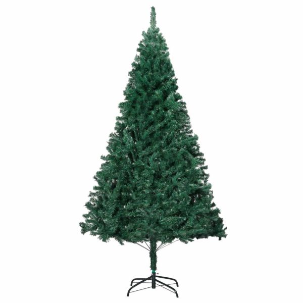Artificial Christmas Tree with Thick Branches PVC – 210×110 cm, Green