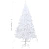 Artificial Christmas Tree with Thick Branches PVC – 240×125 cm, White