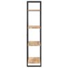 4-Tier Bookcase – 80x40x180 cm, Rough Mango Wood