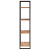 4-Tier Bookcase – 80x40x180 cm, Solid Acacia Wood