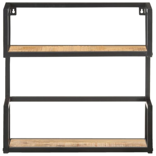 Wall Shelf – 90x20x60 cm, Rough Mango Wood