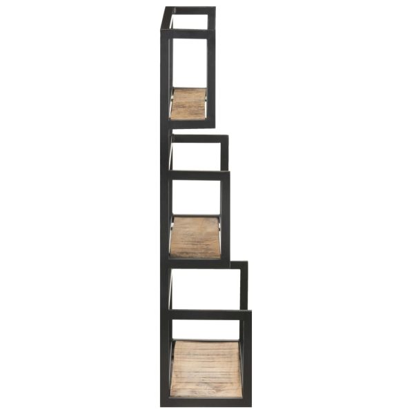 Wall Shelf – 60x20x85 cm, Rough Mango Wood