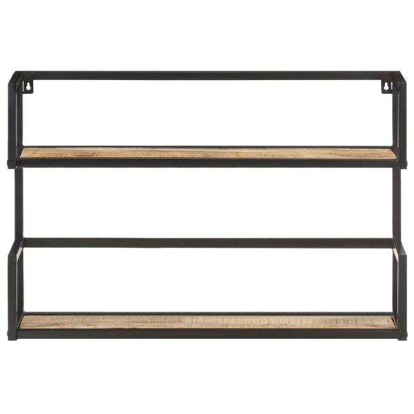 Wall Shelf – 60x20x60 cm, Rough Mango Wood