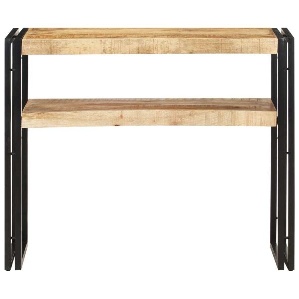 Console Table – 90x30x75 cm, Rough Mango Wood