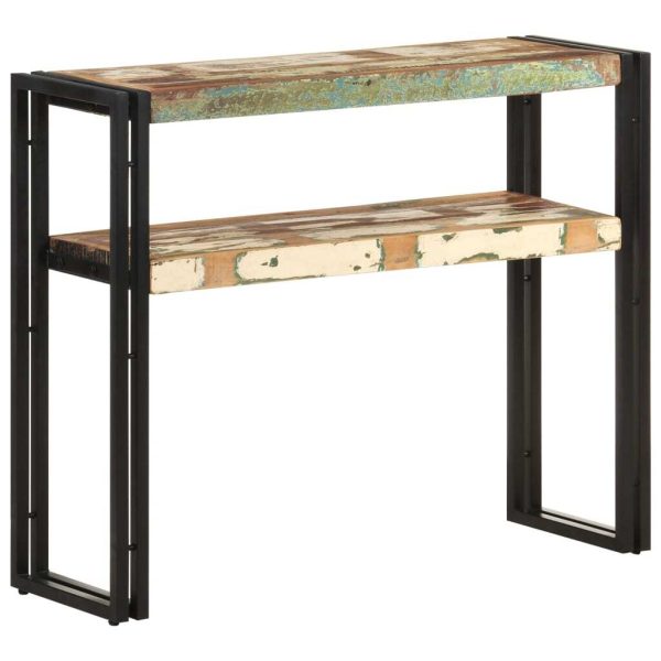 Console Table – 90x30x75 cm, Solid Reclaimed Wood