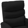Stand-up Massage Recliner Faux Leather – Black