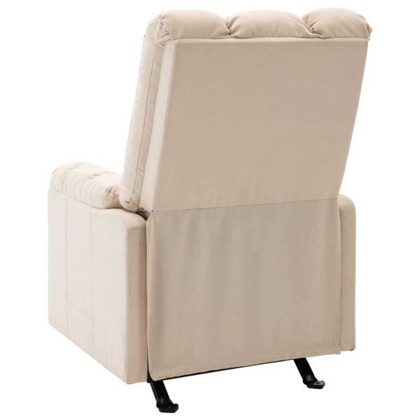 Massage Reclining Chair Fabric – Cream