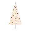 Artificial Christmas Tree with Baubles and LEDs White – 180×90 cm