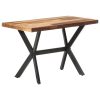 Dining Table Solid Wood with Sheesham Finish – 120x60x75 cm