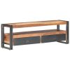 Alpine TV Cabinet 120x30x40 cm Solid Wood with Sheesham Finish