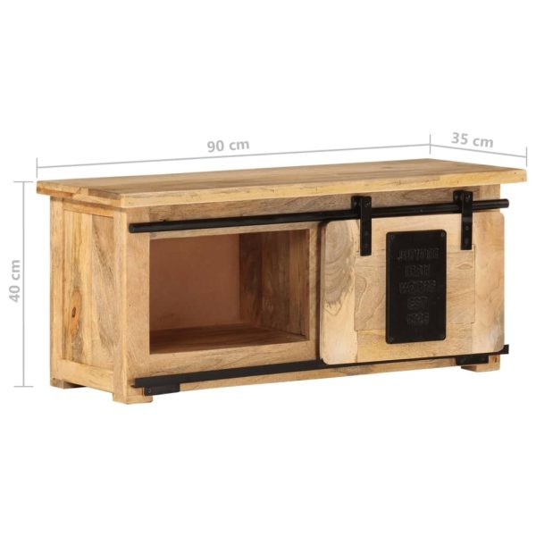 Morro TV Cabinet 90x35x40 cm Solid Mango Wood