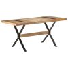 Dining Table – 160x80x76 cm, Rough Mango Wood