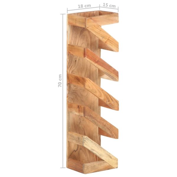 Wine Rack for 5 Bottles – Solid Acacia Wood