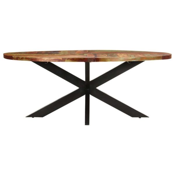 Dining Table – 200x100x75 cm, Solid Reclaimed Wood