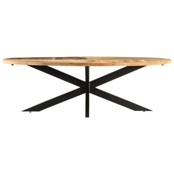 Dining Table – 240x100x75 cm, Rough Mango Wood