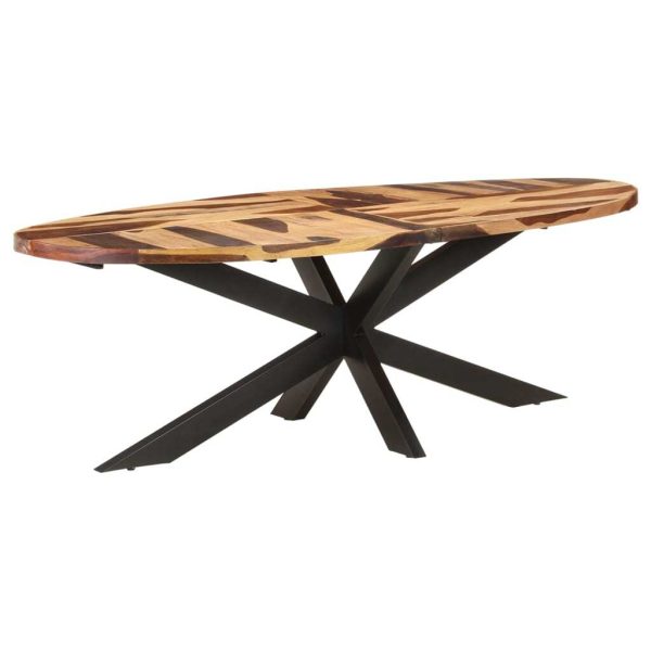Dining Table – 240x100x75 cm, Solid Acacia Wood