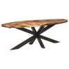 Dining Table – 240x100x75 cm, Solid Acacia Wood