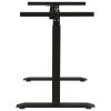 Manual Height Adjustable Standing Desk Frame Hand Crank – Black